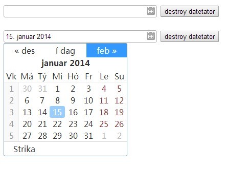 jQuery datetator